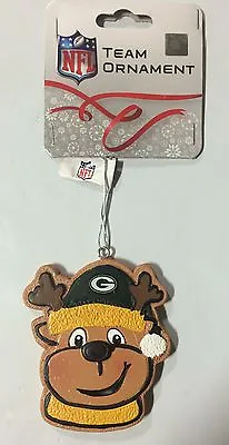 Green Bay Packers Gingerbread REINDEER Christmas Tree Holiday Ornament NEW • $8.96