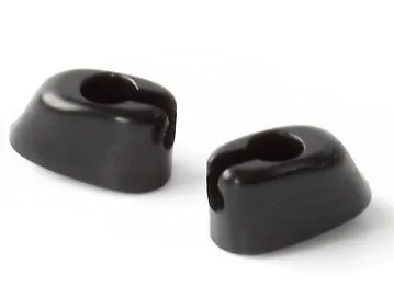 Vintage VW SUNVISOR Clips PAIR BLACK EARLY BUG ’58-’67 GHIA-’65 BUS ’68-’79 • $4.99