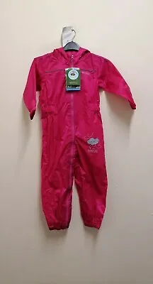 £16 • Buy Regatta Baby Girl Puddle IV Splash Suit - Pink Size UK 36-48 Months {R11} 