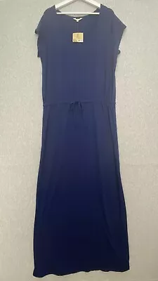 Mix Dress Womens Plus Size XL Blue Maxi Long Tie Elastic Waist Casual Work • $24.87