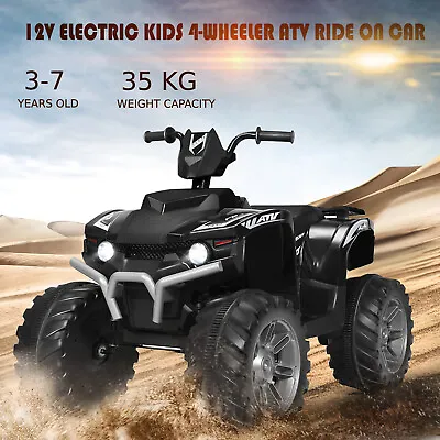 Kids Ride On ATV 12V Battery Powered Quad Bike Electric 4 Wheel Vehicle Car Gift • £169.95