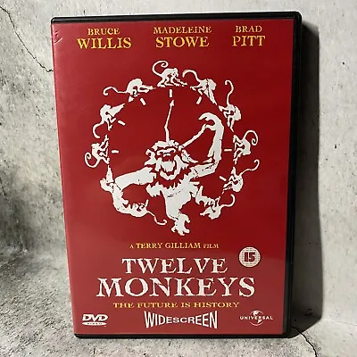 Twelve Monkeys DVD Bruce Willis Gilliam (DIR) Cert 15 • £2.75
