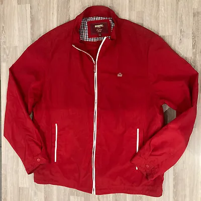 Merc London Mens Harrington Jacket XL Red  • £18.50