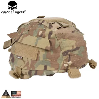 Tactical Helmet Cover For ACH MICH 2002 Ver2 Helmet Cloth Airsoft Gear W/ Pouch • $15.89