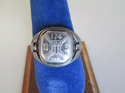 Vintage Sterling Silver U.s. Army Ring Size 10 1/4 • $15.50