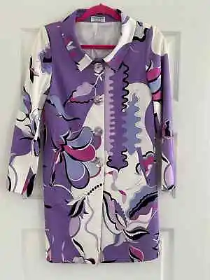 Averardo Bessi Vintage Long Jacket/Dress  EVA  Multi-Colored Size 6 • $53
