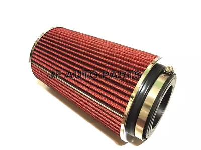 10 H Cold/short Ram Intake High Flow Cone Red Air Filter3 /3.5 /4  Reducer • $25