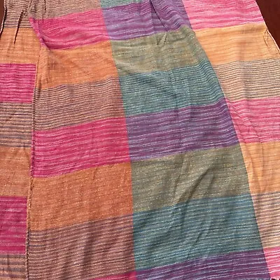 Orvis Bright Multicolor Oversized Viscose Blend Scarf 21”x72”. 312 • $8.75