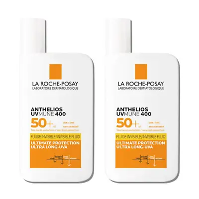 2x La Roche-Posay Anthelios SPF 50+ Ultra Protection Invisible Fluid Cream UK • £11.99