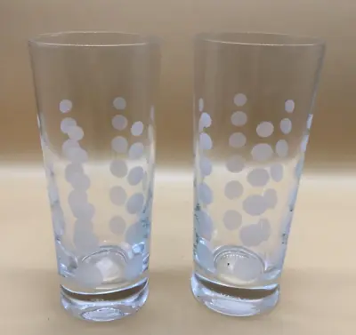 MIKASA CHEERS HOLIDAY BUBBLES - Highball Cocktail Glasses Tumblers - SET Of 2 • $24.99