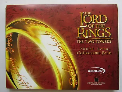 Lord Of The Rings The Two Towers. Nine New Zealand Phone Cards Collectors Pack • £12.50