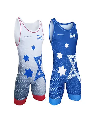 Men's ISRAEL Wrestling Singlet BERKNER Ringertrikot UWW Representative • $59.99