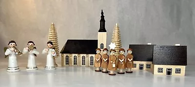 Vintage Angels Kathe Wohlfahrt Miniature Wooden Seiffen Choir Singers Lot German • $75