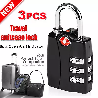 Smart 3 Digit Mini Code Metal Combination Travel Luggage Lock Padlock Password • $105.44