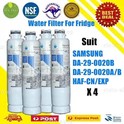 4 X SAMSUNG DA29-00020B Premium Compatible Ice Water Fridge Filter SRF680CDLS • $50.99
