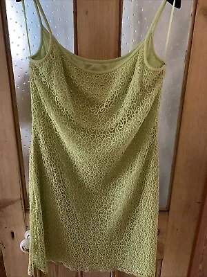£25 • Buy After Six Ronald Joyce Dress Lime Size 16 Heavy Lace