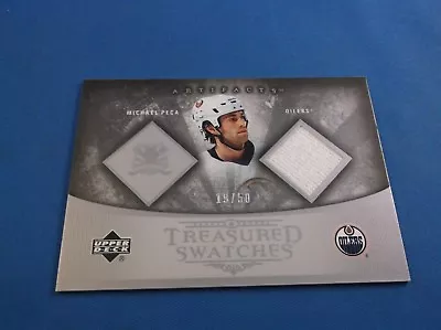 Artifacts 05-06 Treasured Swatches Dual Jersey Michael Peca TS-MP 19/50 • $5.84