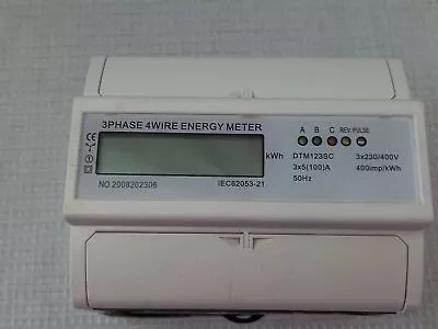 3 Phase 4 Wire Energy Wire Meter • $21.22
