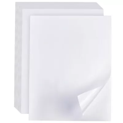 30 Sheets Full Sheet Label Sticker Paper 8.5 X 11  White Blank Printable Sticker • $69.99
