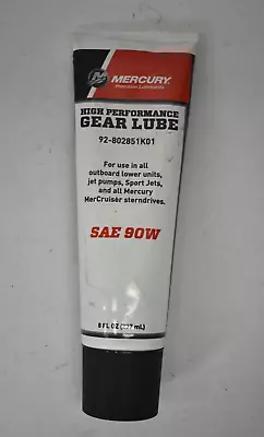 Mercury High Performance Gear Lube 92-802851K01 SAE 90W 8 Fluid Oz Tube • $13.99