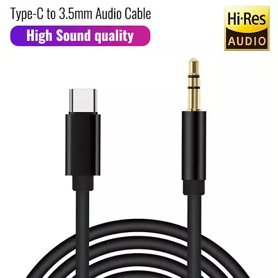 $4.25 • Buy Type C To Aux Cable USB Type-C Male To 3.5mm Cord Car AUX Music Audio Adapter