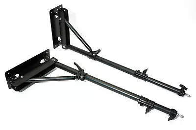 Pair Of Wall Mounted Studio Lighting Boom Arms 120-210cm Calumet Interfit • £100