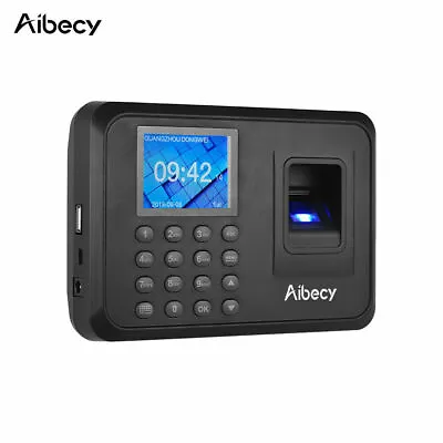 £55.90 • Buy Employee Attendance Clocking In System Fingerprint Machine Time Record Aibecy