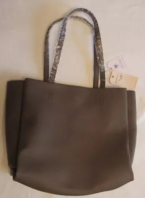 Melie Bianco Kaia Large Taupe Tote/Shoulder Handbag NWT • $56