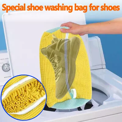 Boot With Zips For Washing 1pcs Mesh Laundry Bag For Trainers Shoes Machines UK • £9.45