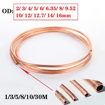 2mm/3mm/4mm/5mm-16mm Outer Diameter Microbore Copper Tube Pipe Coil Soft Coil • $4.15
