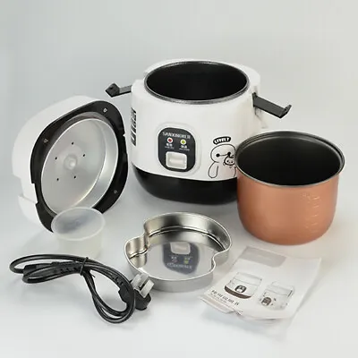 $36.89 • Buy Portable Mini Electric Rice Cooker 1.2L Small Rice Cook 3 Cups For 1-2 Person AU