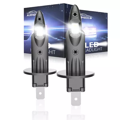 2PCS Xenon H1 LED Headlight Bulbs High Low Beam Fog Light DRL 6500K Super White • $29.99