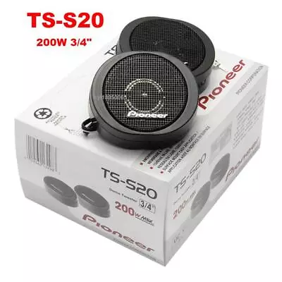 TS-S20 200W Pioneer High Power Car Loud 3/4'' Dome Tweeter Speaker Systems Black • £23.99