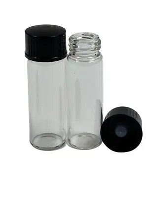 144 Pcs Clear 1 Dram Glass Vials [15mm X 45 Mm] W/Caps Cone Liner • $34.99