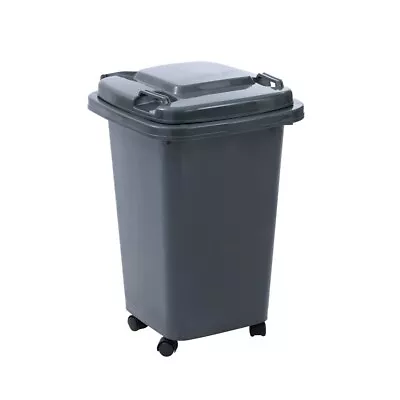 GRAY WHEELIE BIN 32L Storage Bin Rubbish Bin Kids Toy Storage Tub Bins Box Chest • $44.95