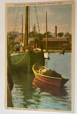 REFLECTIONS Nantucket Mass Postcard. H Marshall Gardiner Unposted • $8.99