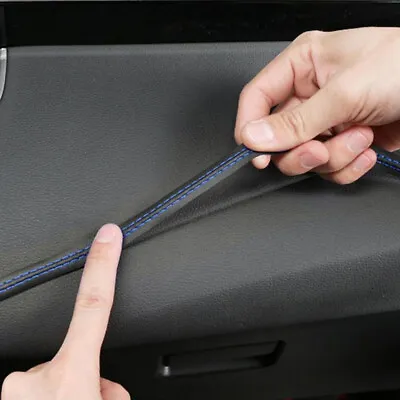 $8.29 • Buy 2M PU Leather Car Door Dashboard Decor Line Strip Sticker Moulding Decor Parts