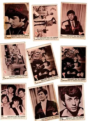 Lot Of 9 1966 Monkees Cards Lot #1 • $2.75