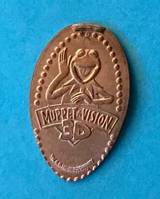 KERMIT The FROG MUPPET VISION 3-D WDW PRESSED ELONGATED PENNY DISNEY FREE SHIP • $3.99