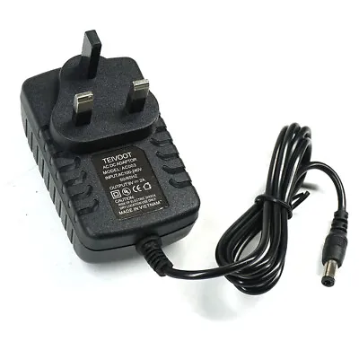 9v 2a Ac/dc Uk Plug Power Supply Adapter 2000ma Charger Mains Lead • £7.49
