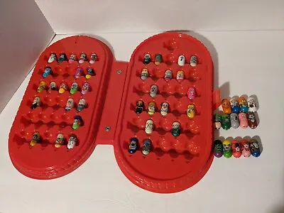 2002 Mighty Beanz Carrying Case 51 Beanz Series 1 Series 2 Marvel Universe Lot • $55