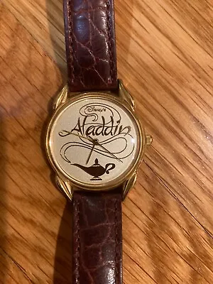 $40 • Buy Disney Aladdin Limited Edition Fossil Gold Genie Lamp Watch /5000