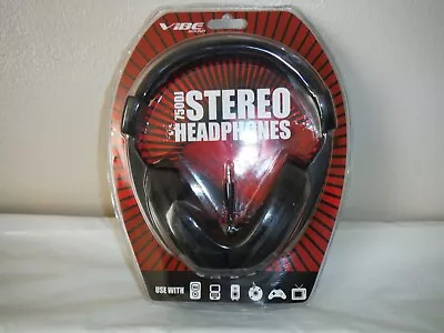 Vibe Sound DJ Style Stereo Over Ear Headphones All Devices With 3.5mm Black • $19.95
