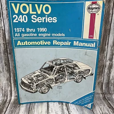 Volvo 240 242 244 1974-1990 Tune-up Service Repair Manual Wiring Diagrams • $24.95