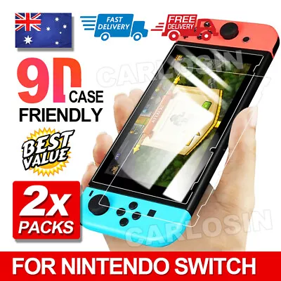 2 X CARLOSIN Nintendo Switch Tempered Glass Screen Protector For Nintendo Switch • $4.85