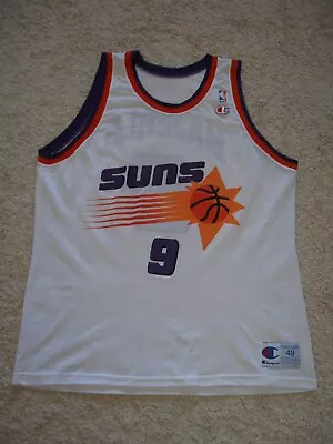 Phoenix Suns Dan Majerle #9 Champion Nba Jersey Size 48 Xl White Vintage Rare • $29.99