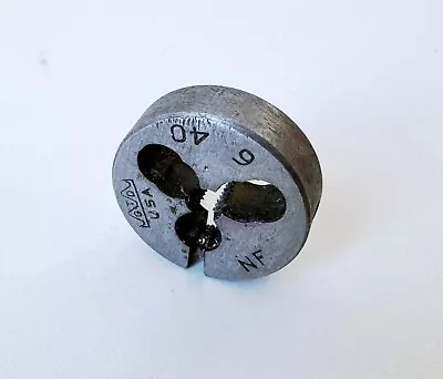 GTD #6-40 NF Round Adjustable Button Die 13/16  OD X 1/4  Thick RH 6-40 USA • $22.95