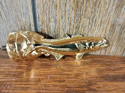 Vintage Bluefish Metal Trophy Topper Hot Rod Hood Ornament~ R.S. Owen Heavy NICE • $39.95