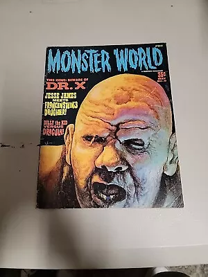 VINTAGE 1966 MONSTER WORLD Magazine #8 Warren Publications USA • $7.99