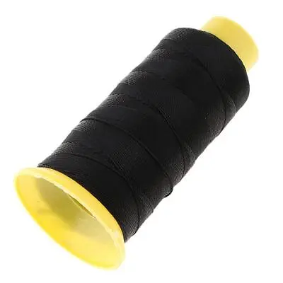 200Meters Heavy Duty Bonded Nylon Thread For Upholstery Canvas Leather Black • £7.92